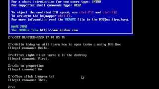 Opening turbo c using DOSBox [upl. by Fleur668]