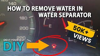 How to remove water in water separator  DIY  SsangYong Rexton  Kyron  Actyon [upl. by Wilden]