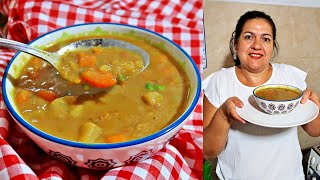 SOPA DE LEGUMES NUTRITIVA PARA SE ESQUENTAR  FÁCIL E RÁPIDA [upl. by Enomal]