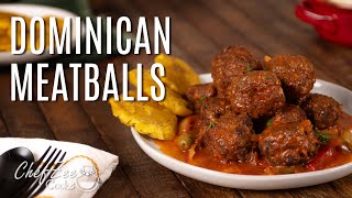 Dominican Style Meatballs  Albondigas Guisadas Dominicanas  Chef Zee Cooks [upl. by Irotal206]