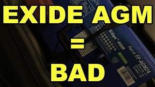 Why You Shouldnt Buy an Exide Edge AGM Battery  PSA [upl. by Ntsyrk914]