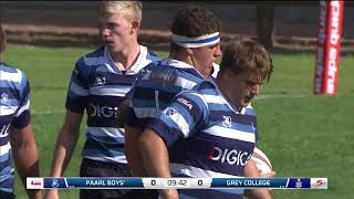 Premier Interschools Rugby 2021  Paarl Boys High vs Grey College [upl. by Clabo617]