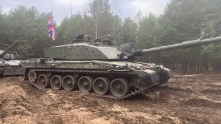 British Challenger 2 Main Battle Tank  Live Firing Exercise [upl. by Adnilemre464]