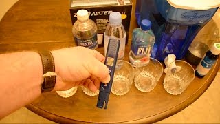 0 Zero Water Test  Comparison with Fiji Evian Aquafina amp Remineralization [upl. by Garin]