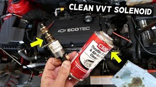 HOW TO CLEAN VVT SOLENOID ON CHEVROLET CRUZE SONIC CHEVY CRUZE VVT SOLENOID CODE FIX [upl. by Rossner]