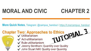 Moral and Civics Chapter 2  Part 3 [upl. by Ana]