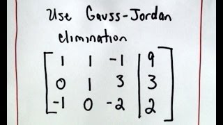 ❖ Gaussian Elimination  GaussJordan ❖ [upl. by Gherlein866]