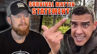 Statement zum Ausraster von Survival Mattin  7 vs Wild ist ungerecht [upl. by Reisinger202]