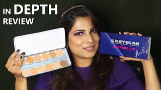 Kryolan Supracolor Palette Review  Supracolor Vs Dermacolor  Base Makeup  Swatches [upl. by Netsyrk733]