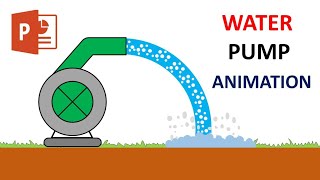 water pump animation on powerpoint  water flow animation in powerpoint 🔥🔥🔥🔥 [upl. by Onivag]