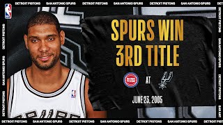 Duncan Leads Spurs To 3rd Championship In Franchise History  NBATogetherLive Classic Game [upl. by Bijan767]