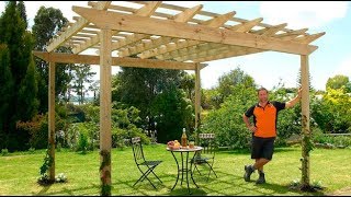 How to Build a Pergola  Mitre 10 Easy As DIY [upl. by Styles]