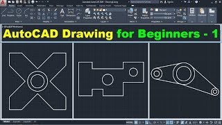 AutoCAD Drawing Tutorial for Beginners  1 [upl. by Llennaj]