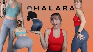 HALARA LEGGINGS TRYON HAUL  REVIEW [upl. by Nevaj]