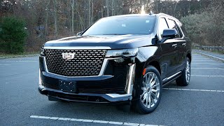 2021 Cadillac Escalade Premium Luxury Review  Start Up Revs Walk Around and Test Drive [upl. by Ruel365]