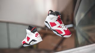 Air Jordan 6 Retro quotCarminequot Review amp OnFeet [upl. by Nertie716]