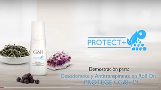 🔴 Demostración Desodorante y Antitranspirante en Roll On PROTEGE GampH  Amway Latin [upl. by Yra]