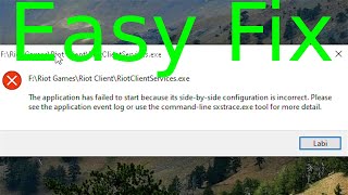 League of Legends RiotClientServicesexe failed to start FIX [upl. by Carbrey]