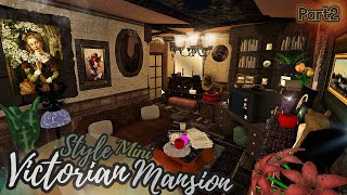 Victorian Style Mini Mansion Part23  House build  Bloxburg ROBLOX [upl. by Sabra51]