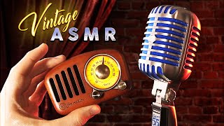 ASMR Vintage Mic amp Retro Triggers  Tingly Nostalgia for Sleep and Relaxation [upl. by Nica]