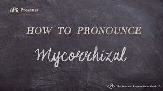 How to Pronounce Mycorrhizal Real Life Examples [upl. by Aihsitan]