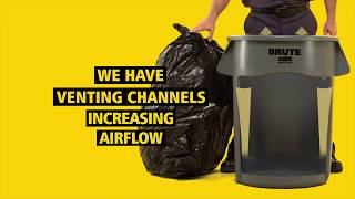 Rubbermaid Brute® Vented Trash Can [upl. by Terrye]