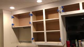 Day 1 Zinsser Cover Stain painting cabinets [upl. by Bundy]