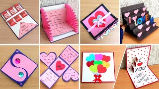 How to make Valentines day cardHandmade Valentines CardValentines day card makingValentine card [upl. by Kroll]