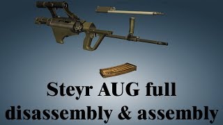 Steyr AUG full disassembly amp assembly [upl. by Eartha]