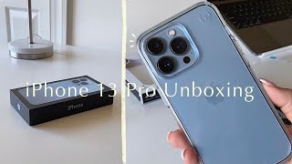 iPhone 13 Pro Sierra Blue Unboxing  Accessories [upl. by Willow]