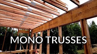 Installing the Mono Trusses Flat Roof Trusses [upl. by Nahamas]