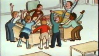 Curious George Goes to the Library Old Cartoon 1980s [upl. by Lehet]