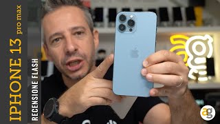 Recensione IPHONE 13 PRO MAX  FLASH [upl. by Asirehc]