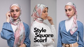 Hijab Tutorial 101 Easy Quick amp Simple Styles using a Square Scarf [upl. by Alecram998]