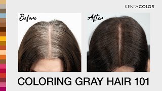 Coloring Gray Hair 101  Discover Kenra Color  Kenra Professional [upl. by Ij]