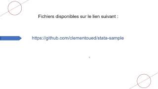 Échantillonnage avec le logiciel Stata [upl. by Laurentia497]