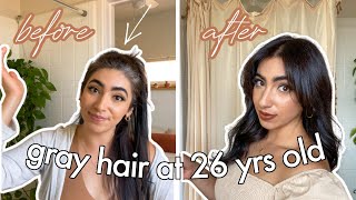 EXPOSING MYSELF  Gray hair and how to cover it before and after extreme hair transformation [upl. by Pierce]