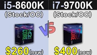 i58600K Vs i79700K  Stock and Overclock  New Games Benchmarks [upl. by Joris954]