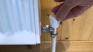 How to turn different radiator valves off [upl. by Ainitsirk]