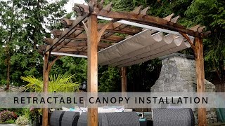 Retractable Pergola Canopy Installation  OLT [upl. by Enelegna131]