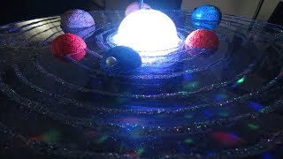 How to make 3D Solar System Project Sistema solar giratorio paso a paso [upl. by Scurlock831]