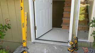 Jeld Wen Front Door Installation  Really crappy products and craftsmanship PART 1 [upl. by Aimerej]