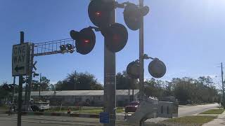 Westbound CSX freight train passes through Macclenny Florida [upl. by Yrrat]