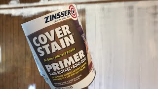 Painting Paneling With Zinsser Primer  Before And After [upl. by Wycoff]