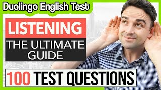 100 Listening Practice Questions  Duolingo English Test [upl. by Khoury]