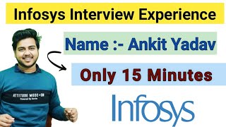 Infosys System Engineer Role Interview Questions  Ankit Yadav  Tips to Crack Interview [upl. by Rollo]