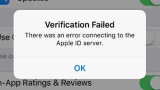 Verification Failed There Was an Error Connecting to the Apple ID Server  iPhone amp iPad [upl. by Marylin]