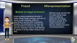 What is Difference Between Fraud amp Misrepresentation [upl. by Ellednek939]