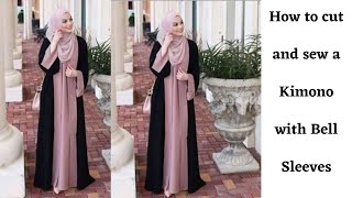 How to cut and Sew a Kimono Abaya Style [upl. by Bremser510]