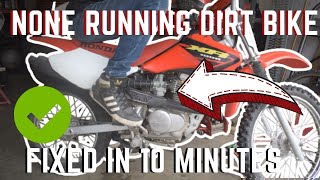 Dirt Bike Wont Start Heres How To Fix It  EXTRA TIPS [upl. by Yroger]